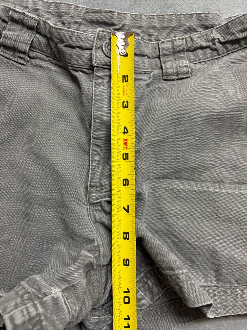 Patagonia Womens Shorts 8 Gray Organic Cotton Hiking Outdoor Utility Gorpcore - Picture 8 of 16